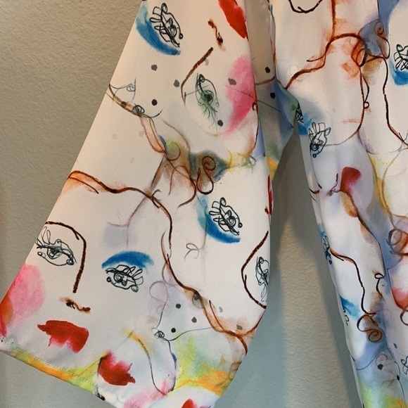 Garnish Katara Lost in a Dream Dress Rainbow Watercolor Women’s Size Small NWT! - Picture 7 of 10